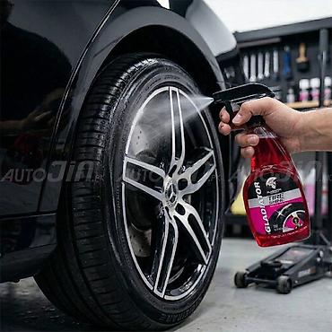 formula tekerler: Gladiator Tire Shine – təkər parlatma spreyi - Avtomobil təkərlərinə — 1