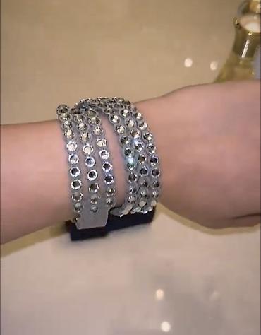 bernard h mayer: Swarovski. deri qolbaq uzeri swarovski qaşlar — 4