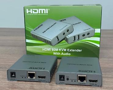 Удлинитель HDMI 60M KVM Extender With Audio ﻿KVM-удлинитель