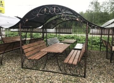 Bağ, çöl masa və oturacaq dəstləri: Metal EN MMC olaraq istədiyiniz forma və ölçüde demir işlerinin — 26