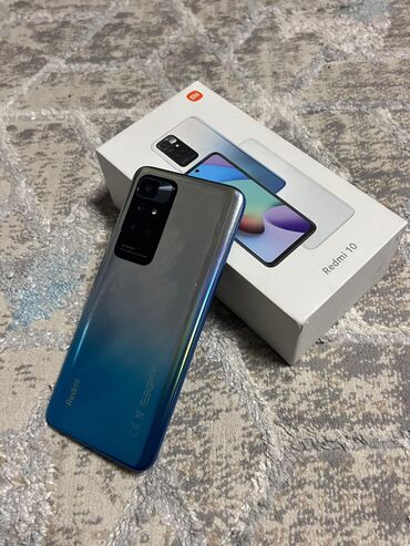 редим 10 с: Redmi, Redmi 10, Колдонулган, 64 ГБ, түсү - Боз, 1 SIM, 2 SIM