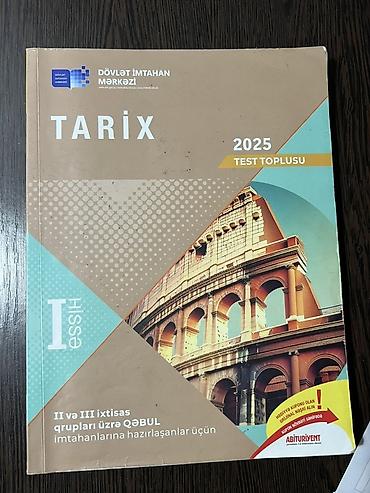 Testlər: “Tarix 2025 – Test Toplusu” (DİM) 1-ci və 2-ci hissə Birlikdə- 8 azn — 1