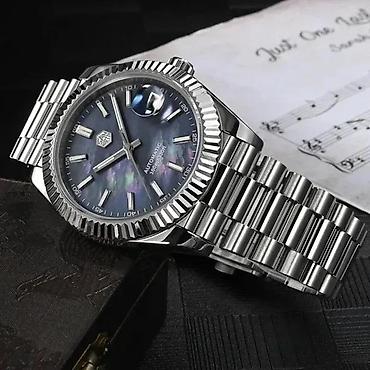 Ručni satovi: San Martin SN0059-G V2 -40mm-MOP Plava/Rolex Datejust Potpuno NOV — 1