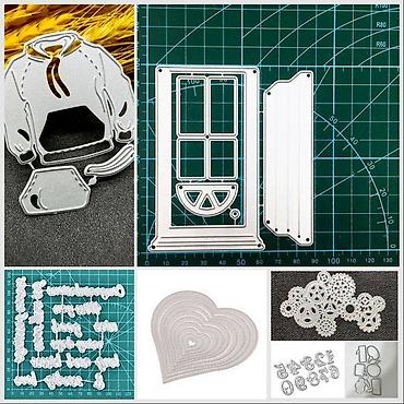 Другой декор и предметы интерьера: Штамп, металлический режущий пресс форма, трафарет, нож, тиснение — 11