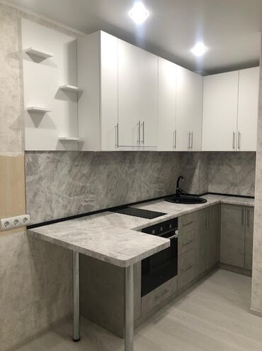 Sifarişlə mətbəx mebeli: Sifarişlə mətbəx dəsti, Özü çəkən petlələr, MDF, Kredit var, Pulsuz çatdırılma — 22