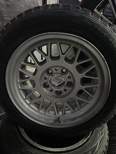 Шиналар жана дисктер: Диски на bmw 5/120 r16 205/55/16 комплект зима состояние среднее — 1