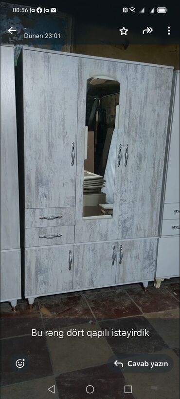 Dolablar: Yeni, Açılan, 3 qapılı Düz dolab, Dolab-asılqan, Türkiyə — 26