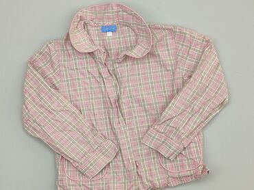 koszula 86: Shirt 8 years, condition - Good, pattern - Cell, color - Pink