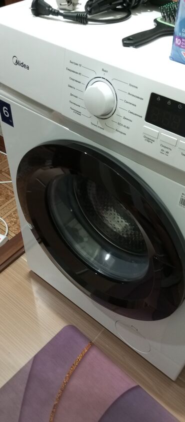 новый стиральная машинка: Стиральная машина Midea, Б/у, Автомат, До 6 кг, Полноразмерная