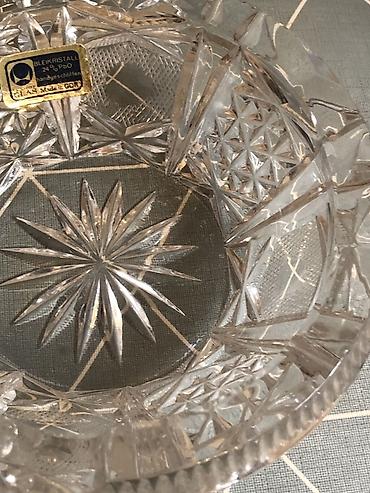 Пепельницы: Şüşə kristal boşqab/külqabı – “Bleikristall 24% PbO”, əl ilə — 3