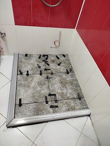 Услуги: Duş kabini üçün yerdüzəltmə(yer düzəltmə) köhnə vannaların sökülüb — 5
