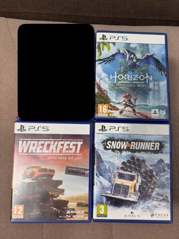 плейстейшен 5 купить: Horizon Forbidden West 2000 сом Wreckfest 1300 сом Snow Runner 2500
