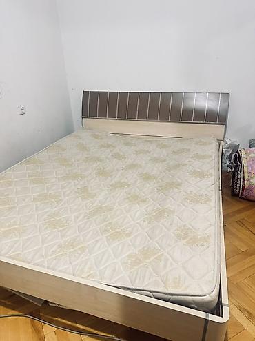 прихожие шкафы: Спальный гарнитур: кровать + шкаф-купе с зеркалами тумбы и - Кровать — 2