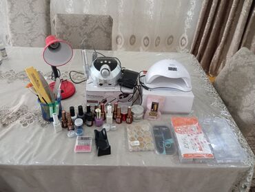 Digər gözəllik və estetika cihazları: Dırnaq ustası üçün tam peşəkar set Komplektdə: - SUN led/UV lampa