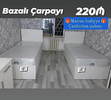 Çarpayılar: Yeni, Təknəfərlik çarpayı, Bazalı, Matras ilə — 6
