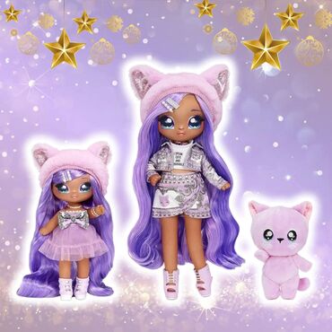питомец: Игровой набор кукол NaNaNa Family Kitty. В наборе 2 куколки сестрички