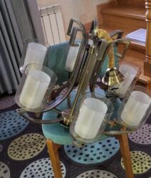 masaustu işıq: Çılçıraq, 4 lampa