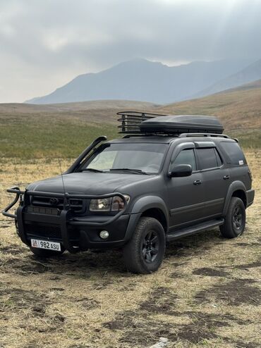 минивэн тойота 7 мест левый руль цена: Toyota Sequoia: 2004 г., 4.7 л, Автомат, Газ, Жол тандабас