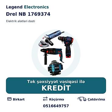 dinamometrik acar: Elan başlığı: Drel NB 1769374 Elan mətni: Legend Electronics təqdim — 1