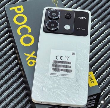 xiaomi poco f3 qiymeti: Poco X6, 256 GB, rəng - Ağ, Zəmanət, Sensor, Barmaq izi