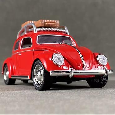 Avtomobil modelləri: Qırmızı klassik “Beetle” miniatür model avtomobil - Kolleksiya və — 4
