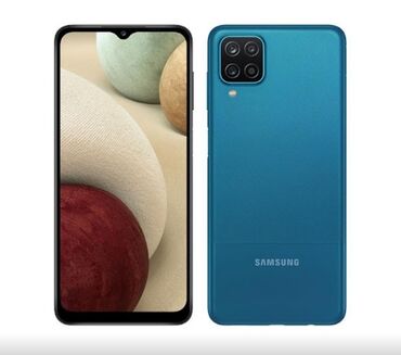 телефон fly duos: Samsung Galaxy A12, 32 ГБ, цвет - Черный, Кнопочный, Отпечаток пальца, Две SIM карты