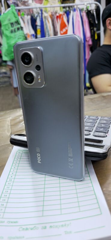 Poco: Poco X4 GT, Б/у, 256 ГБ, цвет - Серый, 1 SIM, 2 SIM, eSIM