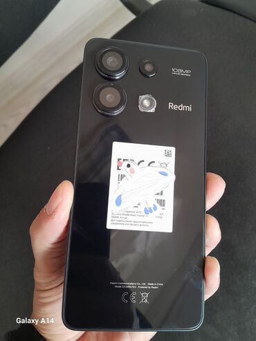 redmi a 3: Redmi Note 13, 256 GB, rəng - Qara, Barmaq izi, İki sim kartlı, Face ID
