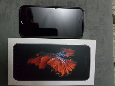 iphone 6s lalafo: IPhone 6s, Б/у, 128 ГБ, Space Gray, Чехол, Коробка, 100 %