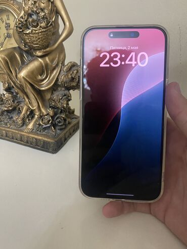 Apple iPhone: IPhone 15 Pro Max, Б/у, 256 ГБ, Blue Titanium, Чехол, 92 %
