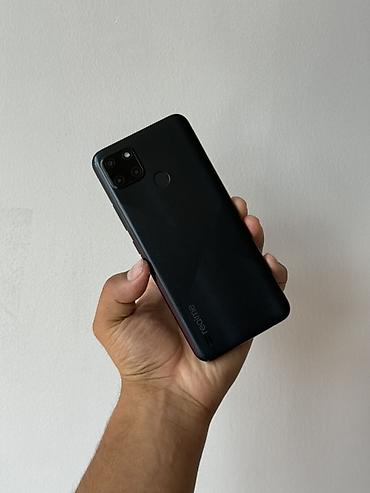 Уюлдук телефондор жана аксессуарлар: Realme C21Y, Колдонулган, 64 ГБ, түсү - Кара, 2 SIM — 1