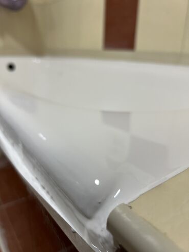 Сантехнические работы: Профессиональная реставрация ванны мрамором и жидким акрилом все