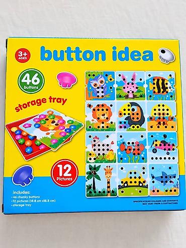 игрушки для детей 10 лет: Развивающая игра Button Idea “Кнопочки” - Набор для детей 3+: крупные — 2