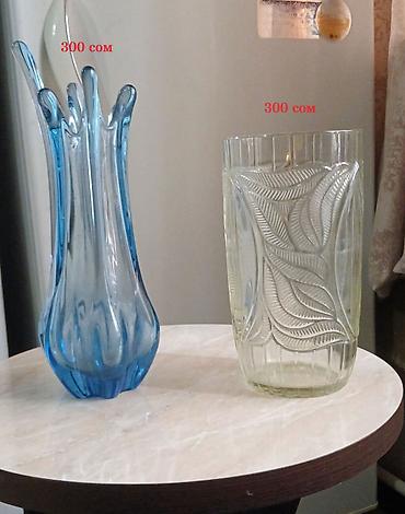 Вазы: Продаётся посуда новая и б/у советская (хрусталь, стекло,фарфор) — 4