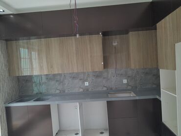 Sifarişlə mətbəx mebeli: Sifarişlə mətbəx dəsti, Özü çəkən petlələr, MDF, Kredit var, Pulsuz çatdırılma — 6