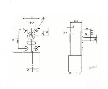 metro priboj: DC reduktor motor – metalno kućište, izlazna osovina sa ravnim delom — 3