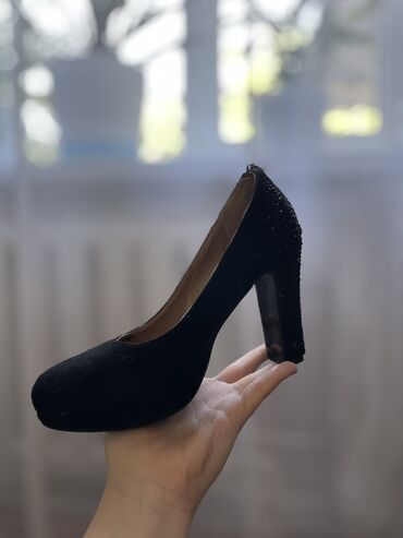 летние обувь: Туфли 38, цвет - Черный