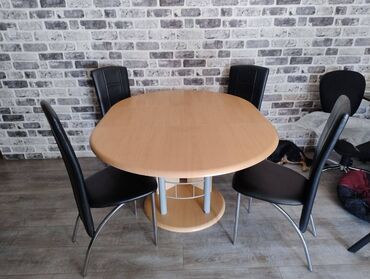 trpezarijski stolovi okrugli beli: Metal, Up to 6 seats, Used