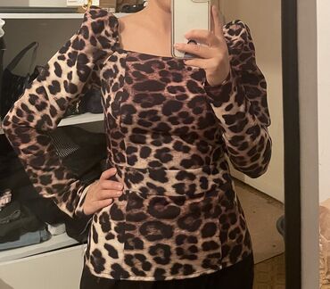 вечерние блузки: Блузка, Вечерняя, Леопардовый принт