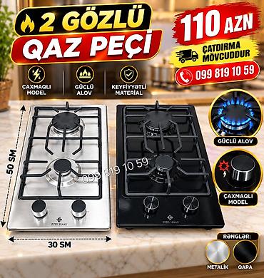 qaz peci ustası: Qaz plitəsi Stolüstü, 2 gözlü, Yeni — 1