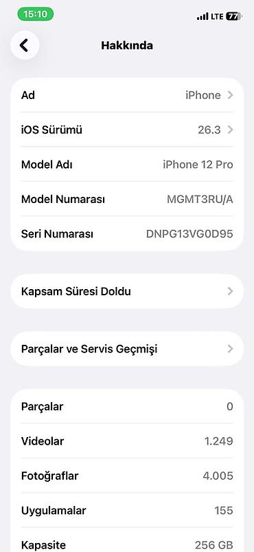 Apple iPhone: IPhone 12 Pro, 256 GB, Mavi, Face ID — 9