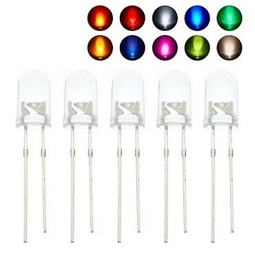 jacina sijalice: LED DIODE | LED diode od 5mm sa providnim staklom ali u bojama — 1