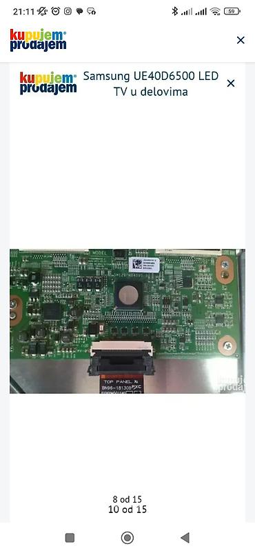 Televizori: Samsung TV delovi – modeli UE40C6800, UE40D6500, LE40B530, LE40A616 — 13