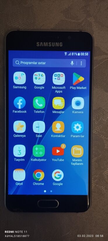 irşad electronics notebook: Samsung A 3.Telefon Mingecevirdedi. Awagida solda cati var iwlemeyine