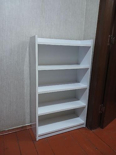 hamam kranti: Ağ rəngli çoxməqsədli rəf sistemi - Material: laminat/taxta əsaslı — 1