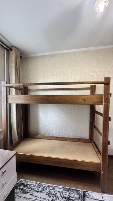двухъярусная кровать для взрослых с диваном: Двухъярусная кровать, Для девочки, Для мальчика, Б/у