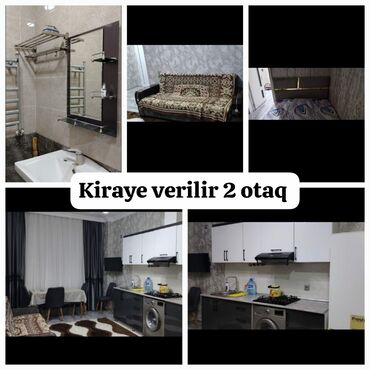 uzun muddetli kiraye evler: 1 kv. m, 2 otaqlı