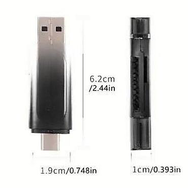 Ostali kompjuterski delovi: Čitač SD kartice USB ulaz i C ulaz DC 5V NOVO. OPIS PROIZVODA: USB — 13