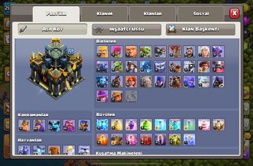 çeşqa maşını: Clash of Clans hesabı belediye binasi 17– güclü əsas kənd, inkişaf