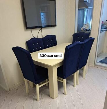 Masa və oturacaq dəstləri: Zal üçün masa desti isdehsalin özündən satış münasib qiyməte — 7